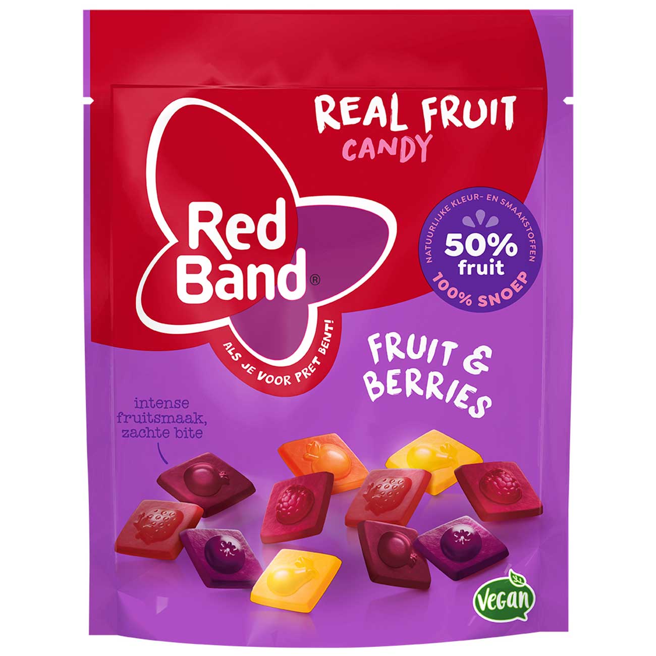 Red Band Real Fruit Candy Fruit & Berries 190g