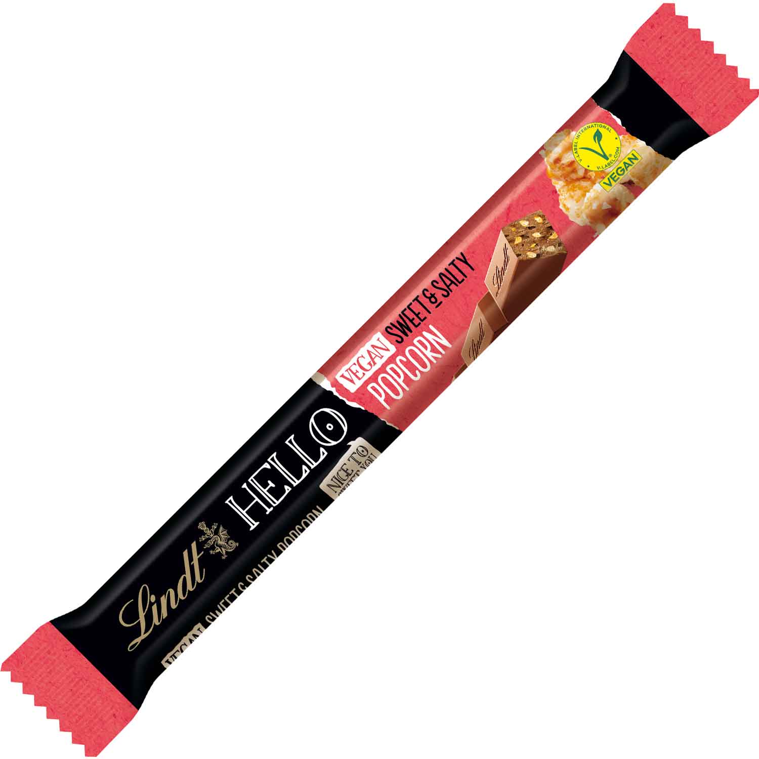 Lindt Hello Vegan Sweet & Salty Popcorn Stick 39g