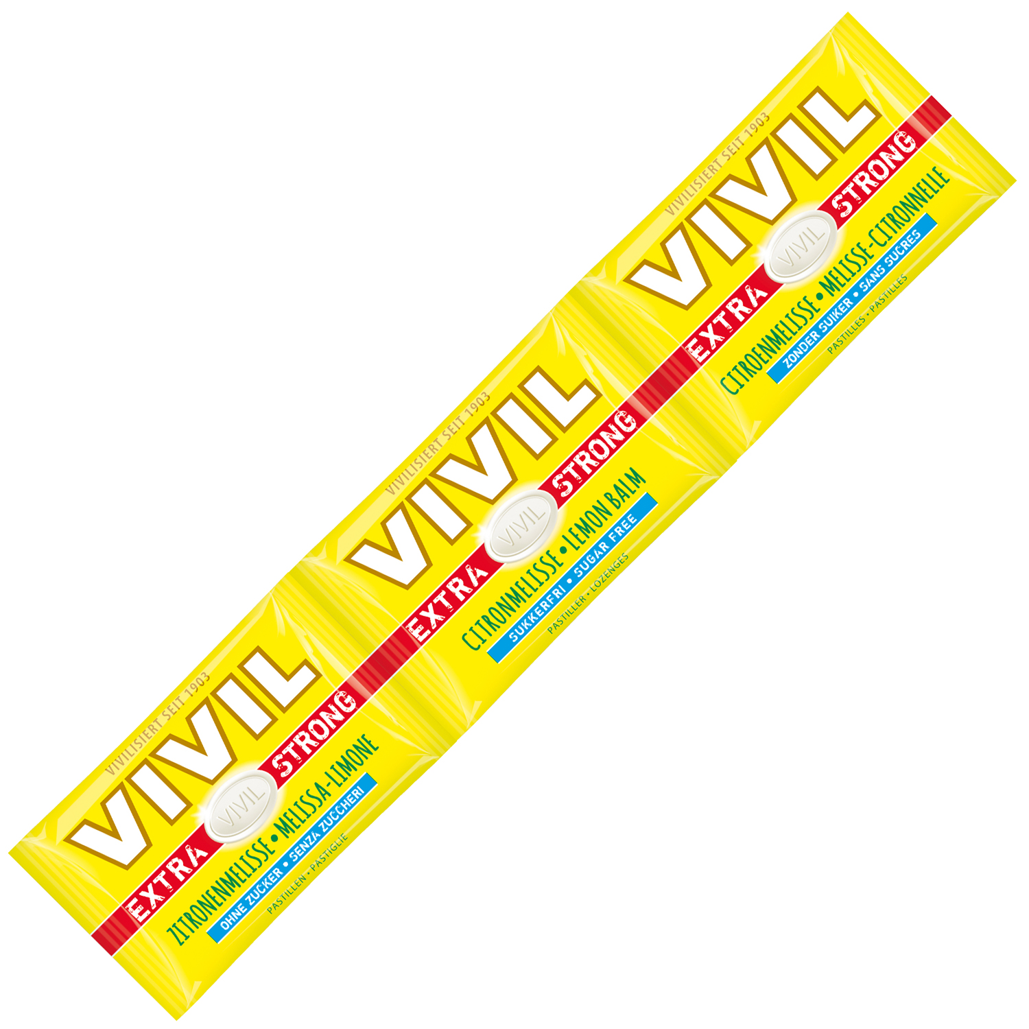 Vivil Extra Strong Zitronenmelisse ohne Zucker 3er