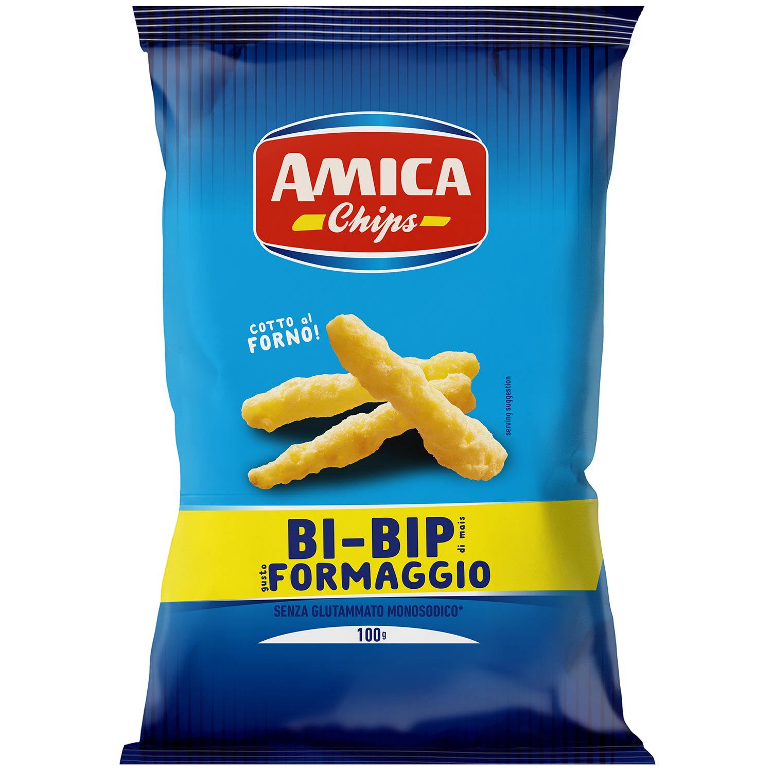 Amica Chips Bi-Bip Formaggio 100g