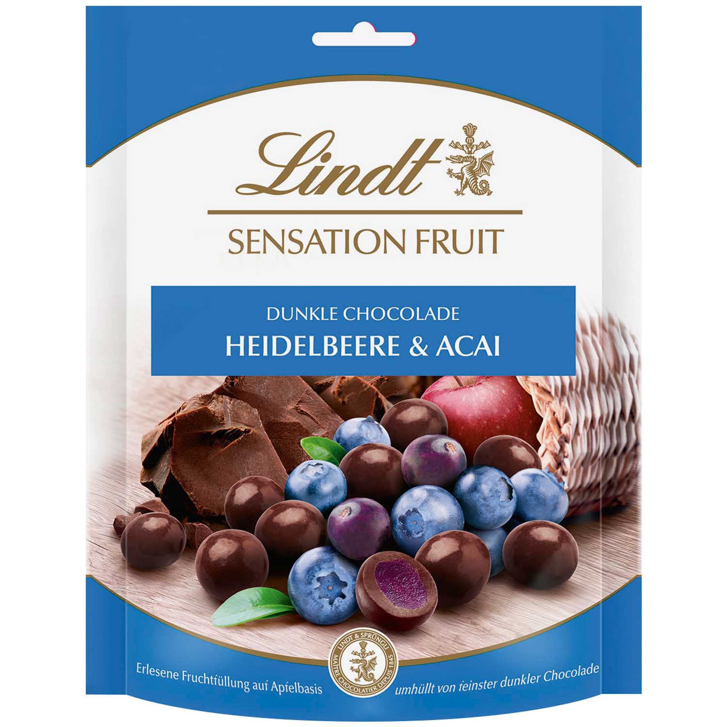 Lindt Sensation Fruit Heidelbeere & Acai 150g