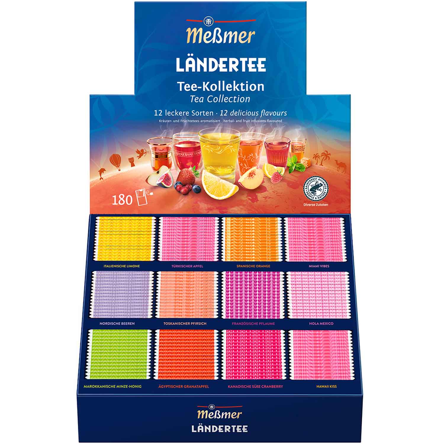 Meßmer Ländertee Tee-Kollektion Box 180er