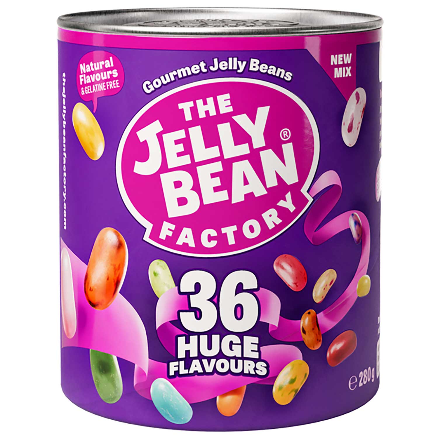 The Jelly Bean Factory 36 Huge Flavours Can 280g