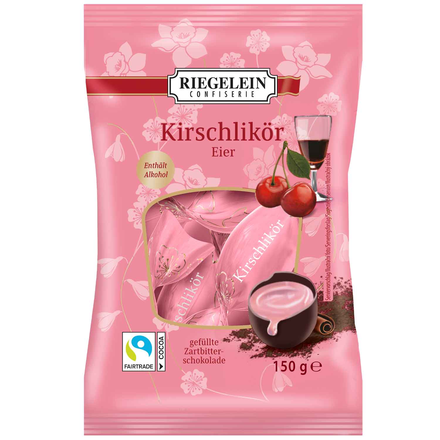 Riegelein Kirschlikör Eier 150g