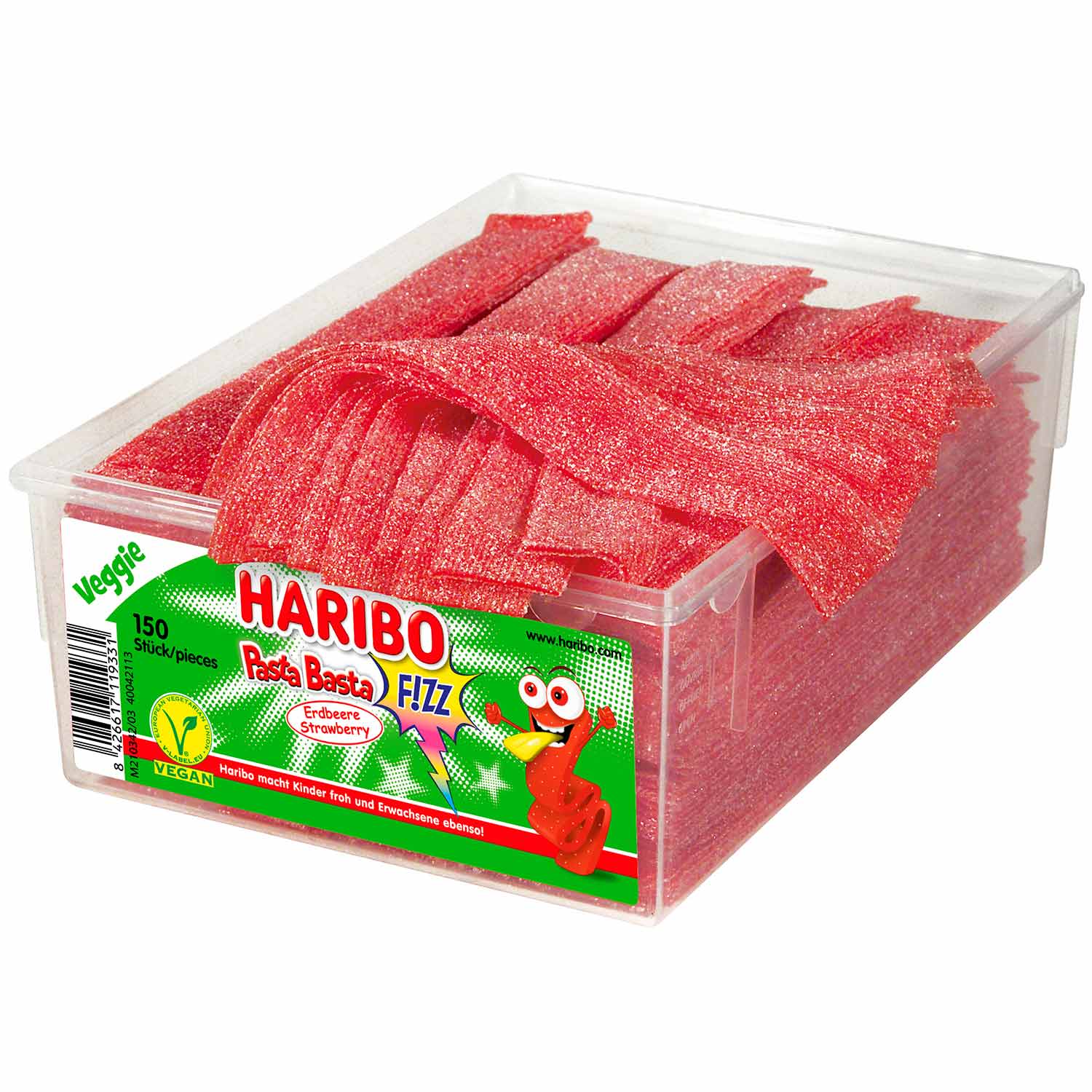 Haribo Pasta Basta Erdbeere FIZZ veggie 150er