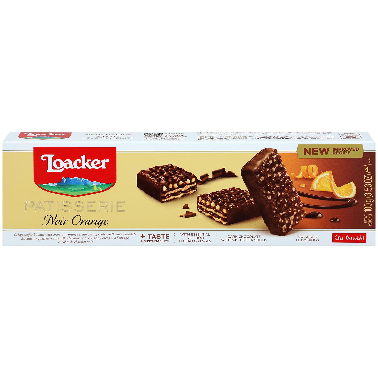 Loacker Patisserie Noir Orange 100g