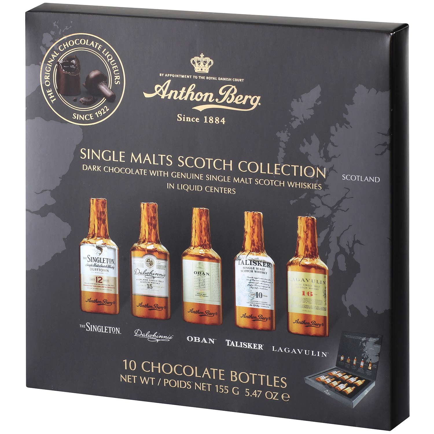 Anthon Berg Single Malts Scotch Collection 10er