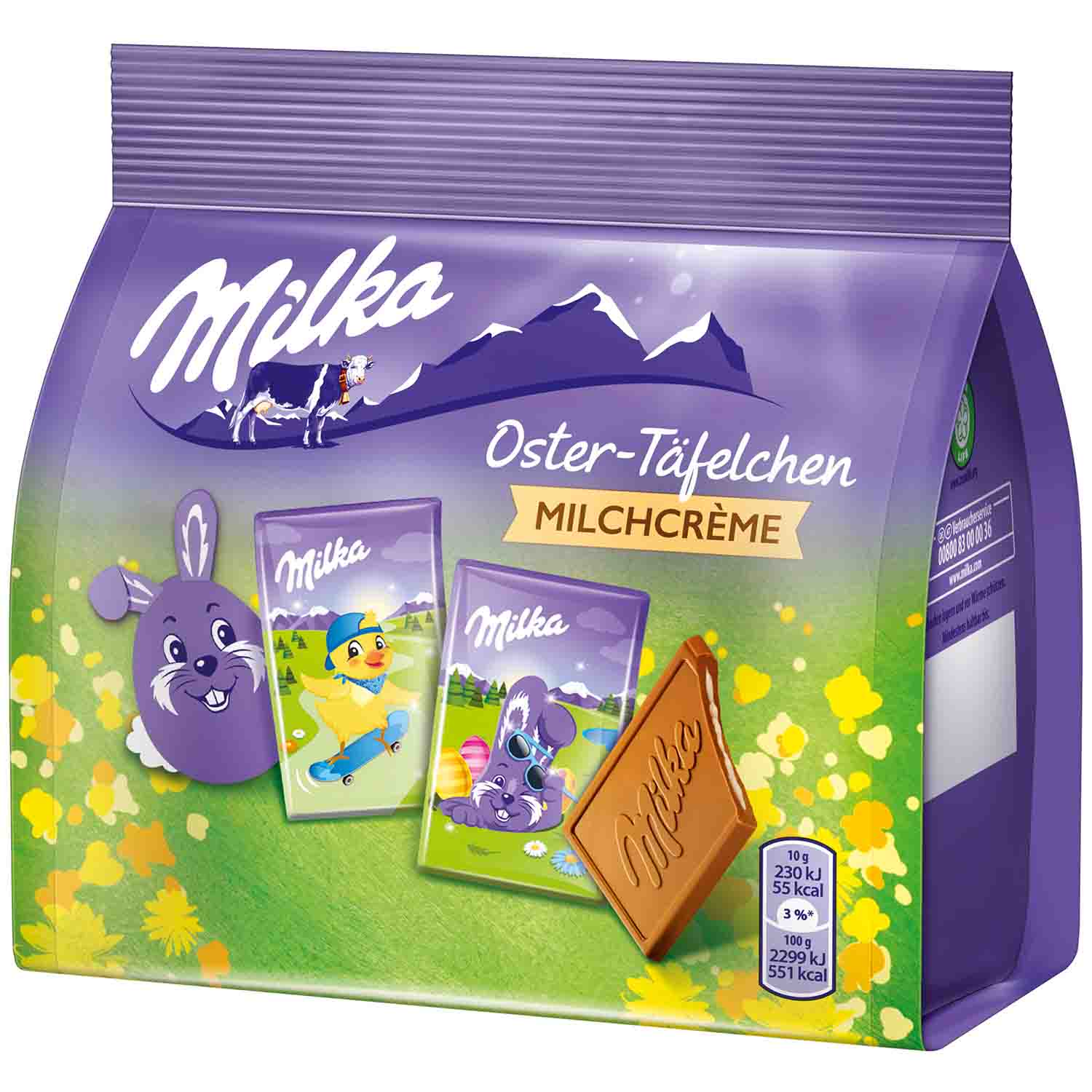 Milka Oster-Täfelchen Milchcrème 15x10g