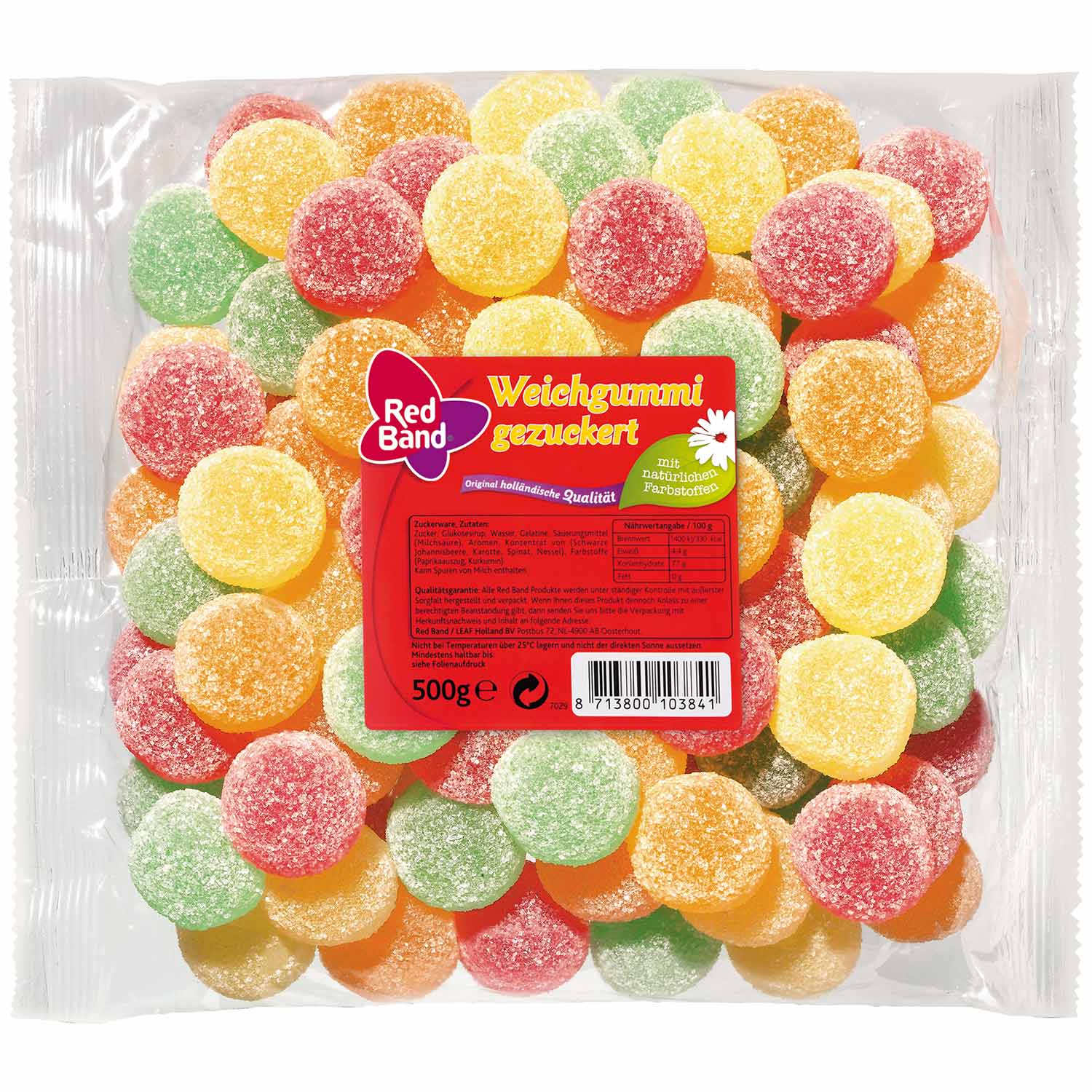 Red Band Weichgummi gezuckert 500g