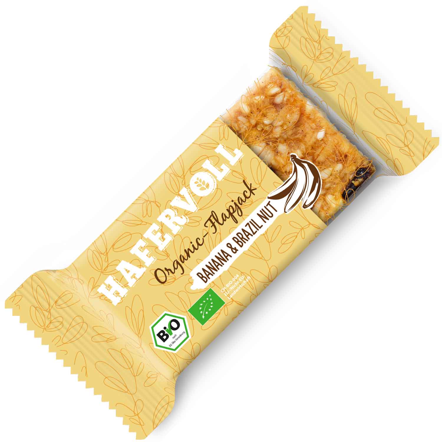 Hafervoll Organic-Flapjack Banana & Brazil Nut 60g