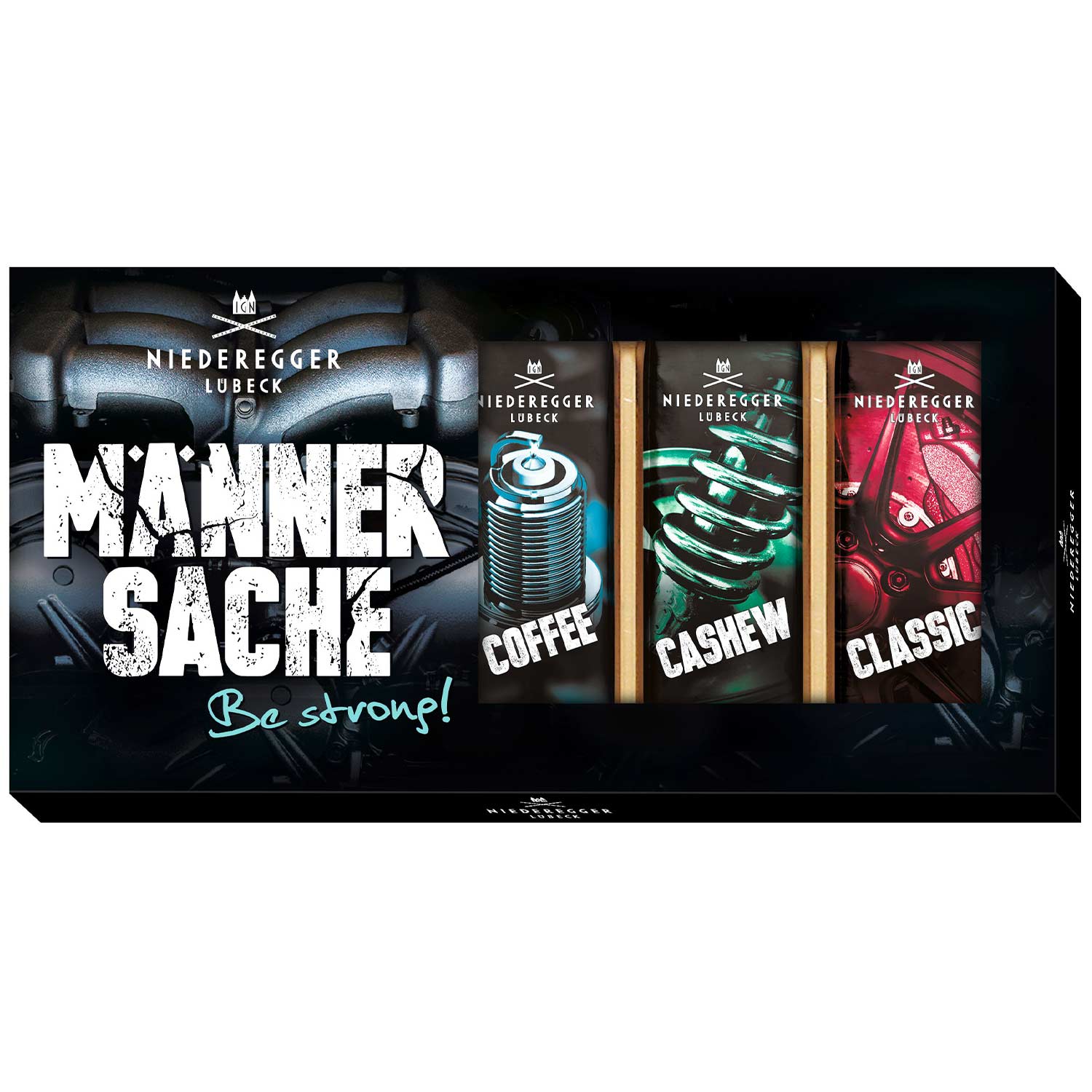 Niederegger Männersache Marzipan Minibrote Be strong 5x35g