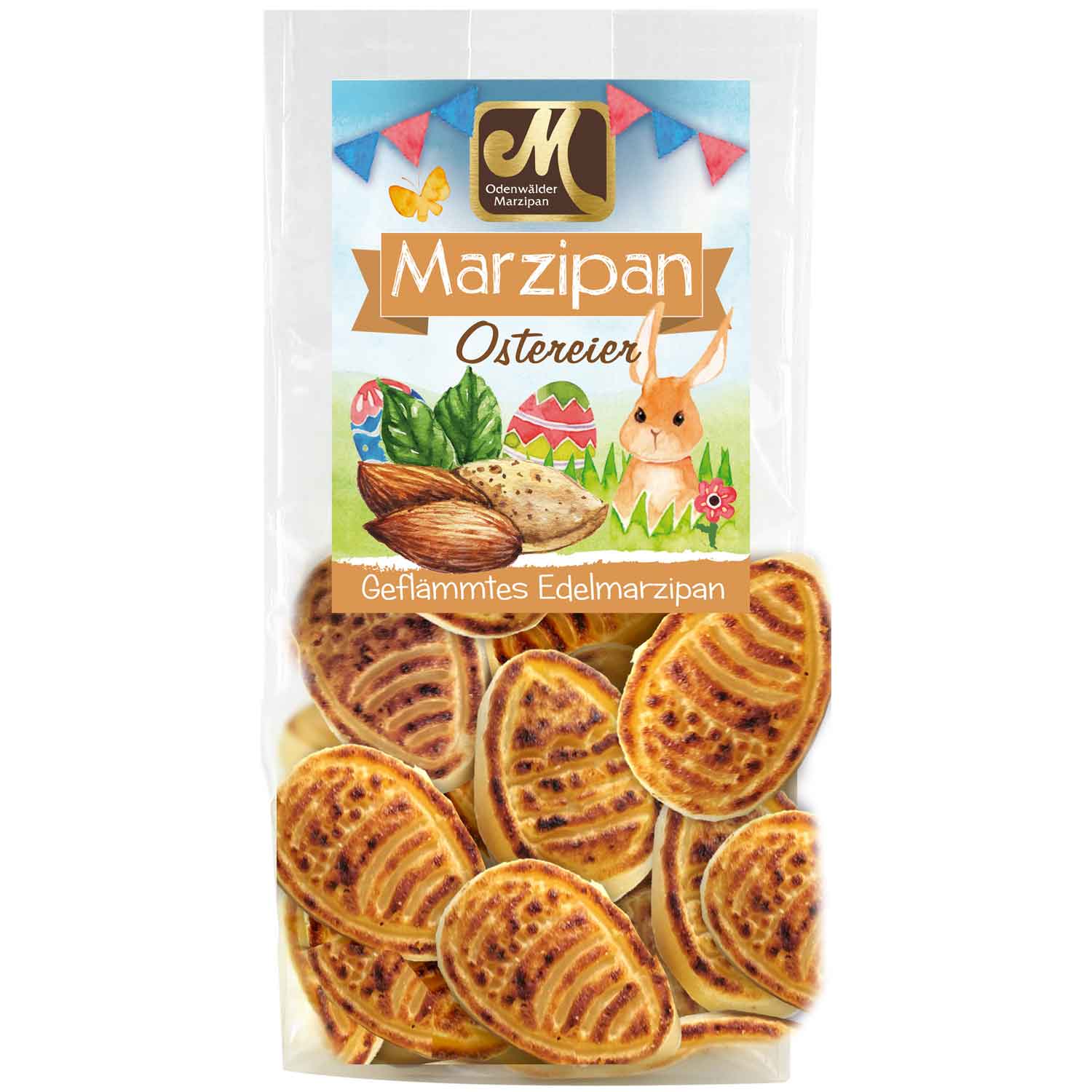 Odenwälder Edelmarzipan Ostereier geflämmt 200g