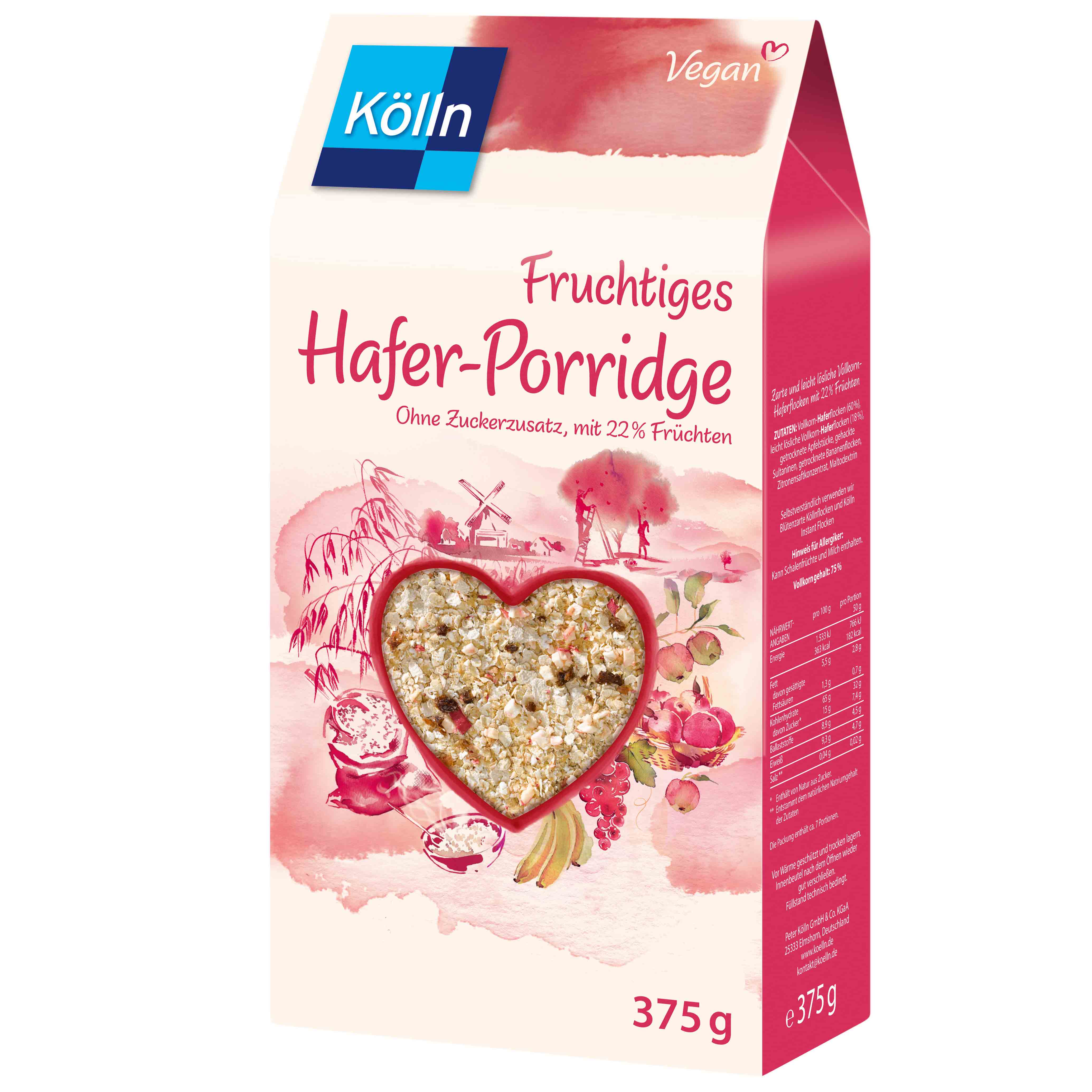 Kölln Fruchtiges Hafer-Porridge 375g