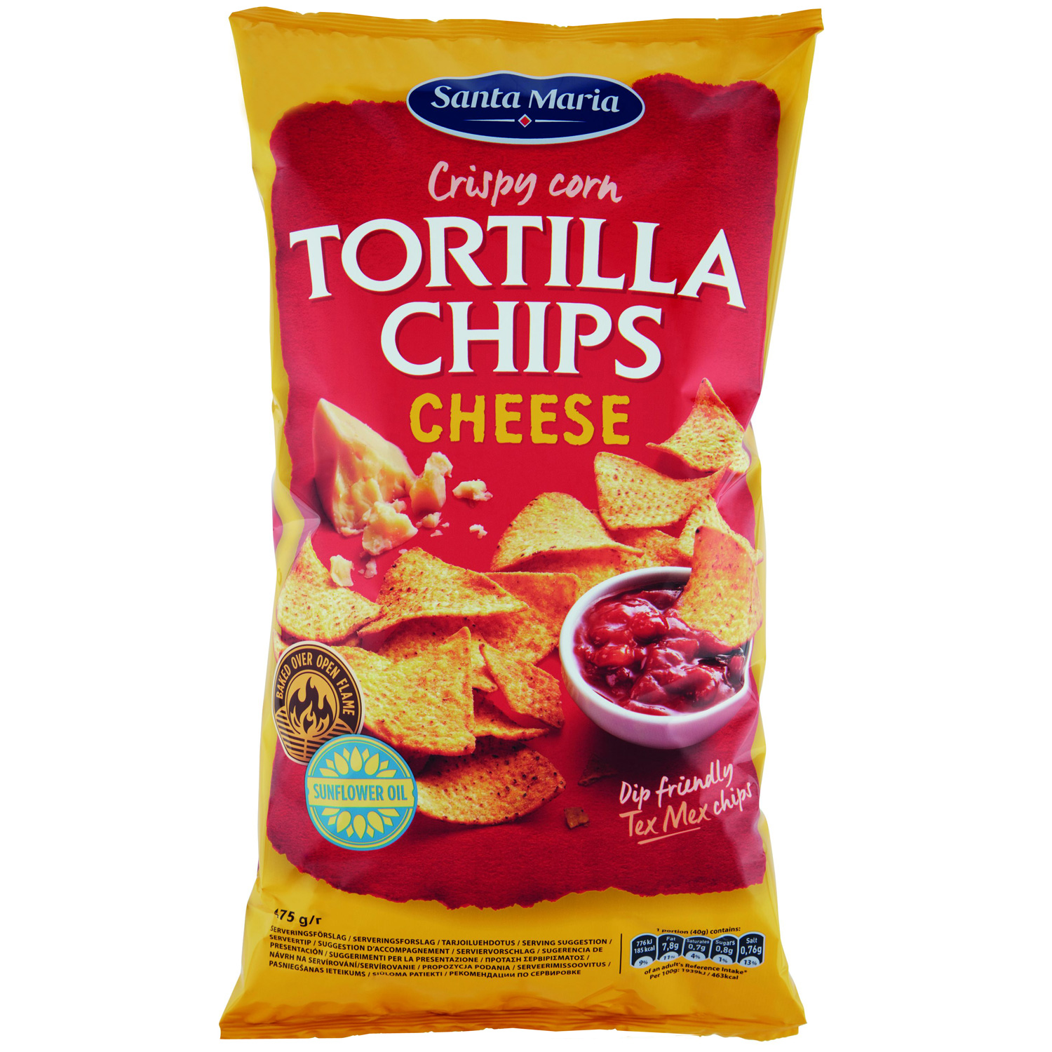 Santa Maria Tortilla Chips Cheese 475g