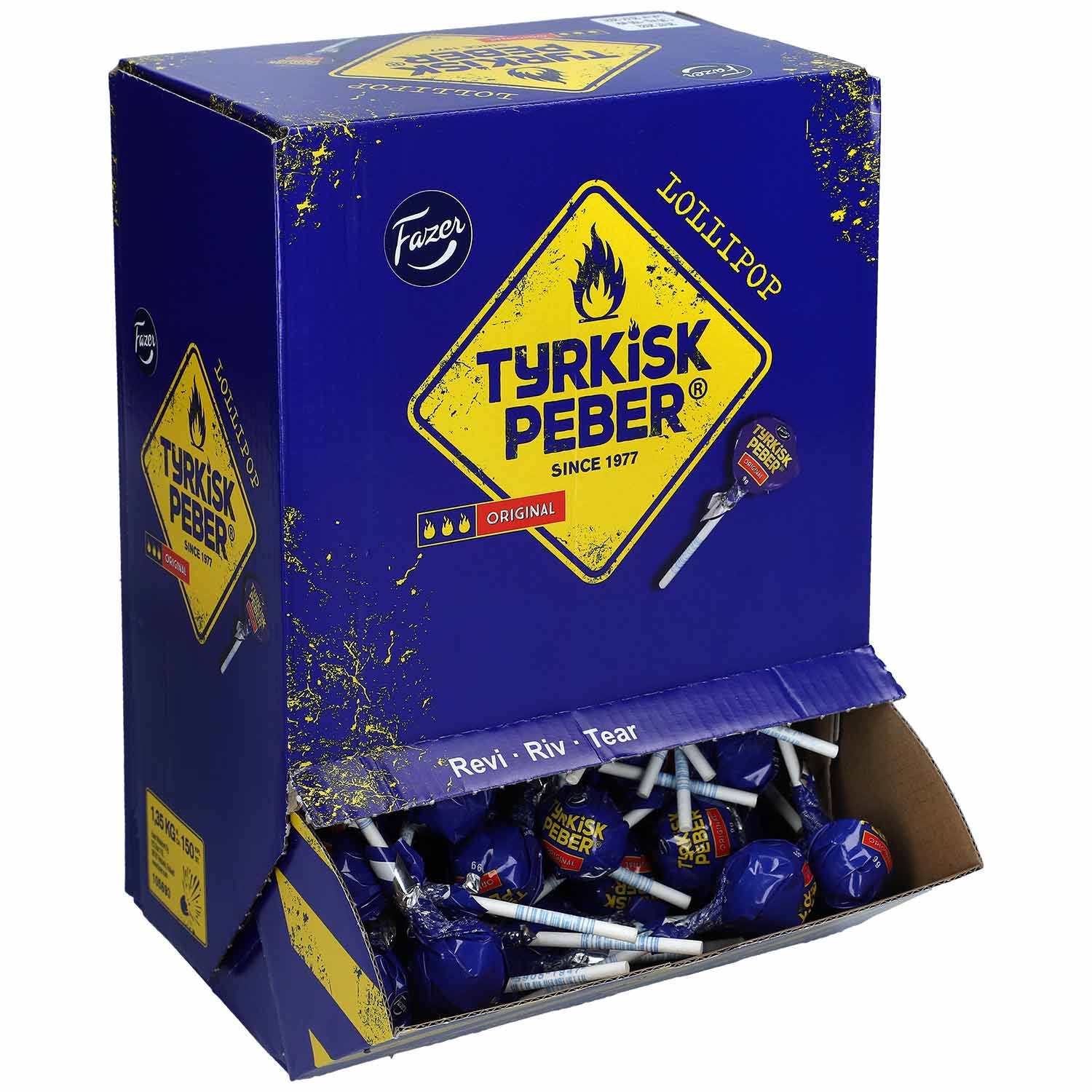 Fazer Tyrkisk Peber Original Lollipop 150er