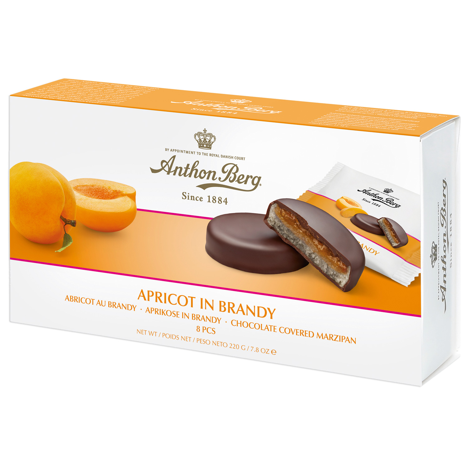 Anthon Berg Apricot in Brandy 8er