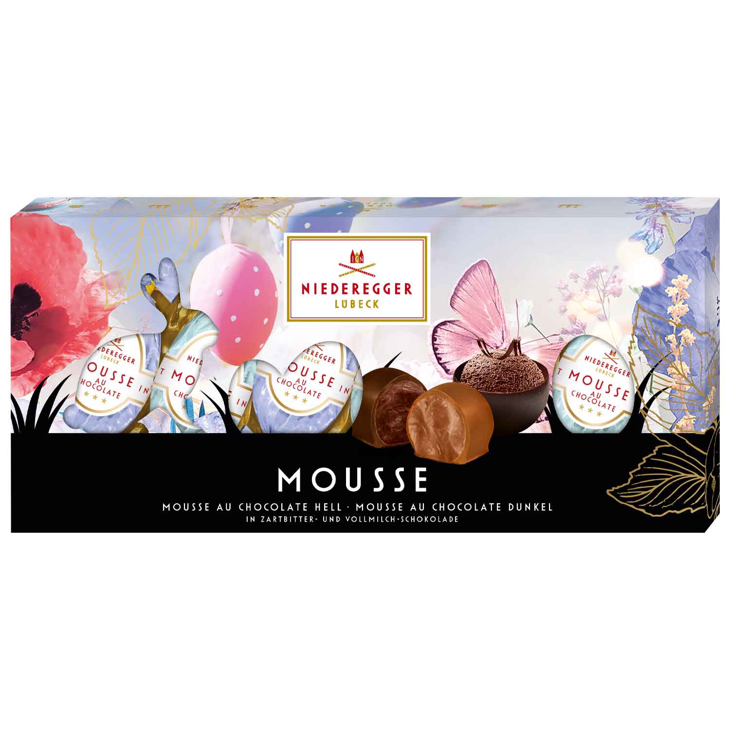 Niederegger Praliné-Eier Mousse au Chocolat 100g