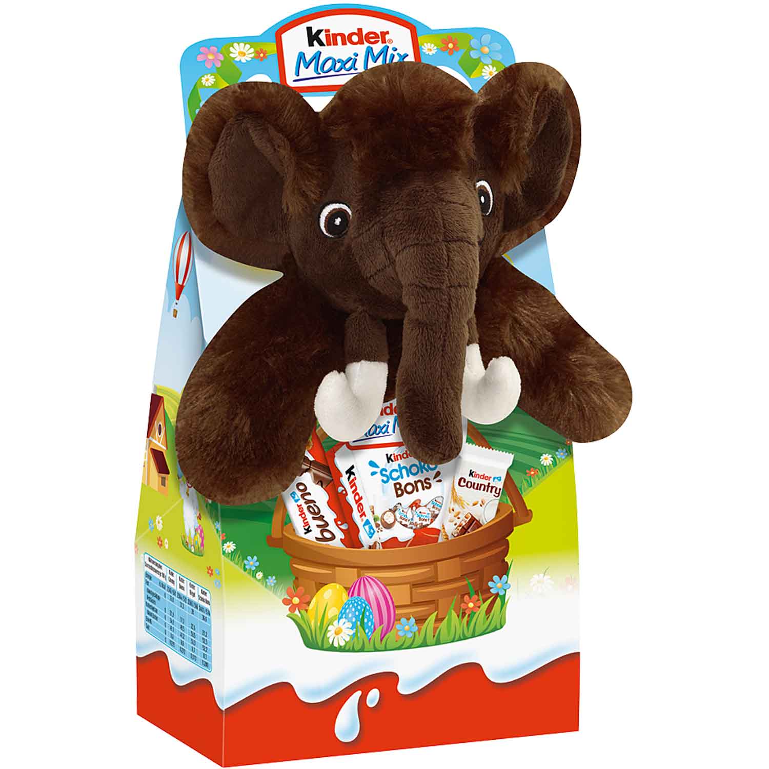 kinder Maxi Mix Plüschtier 'Wenzel Wollhaar' 133g