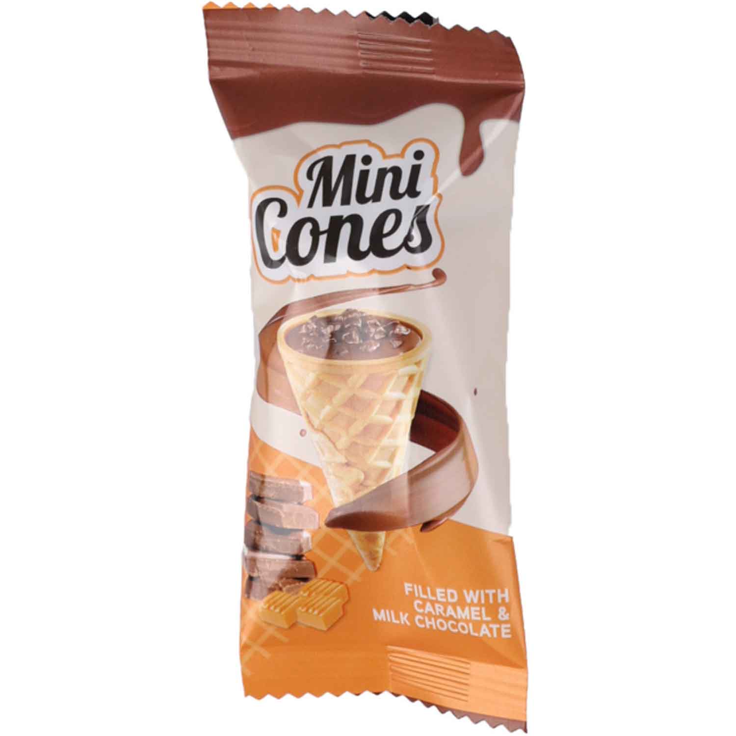 Becky's Mini Cones Caramel & Milk Chocolate 18er