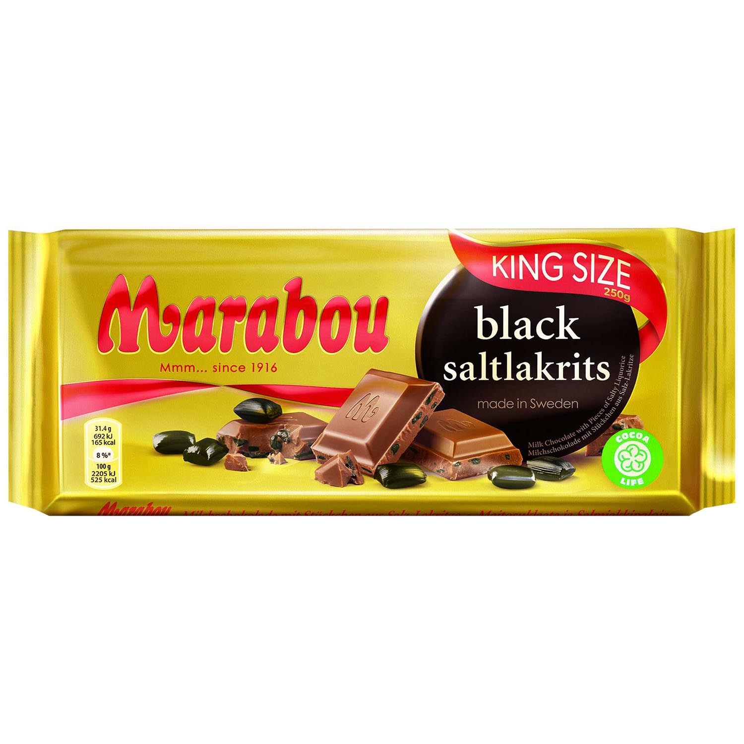 Marabou Black Saltlakrits 220g