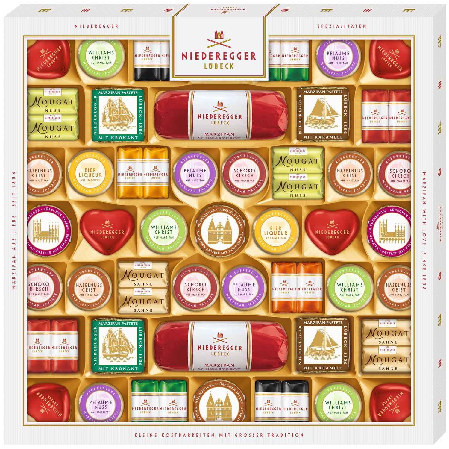 Niederegger Marzipan Spezialität Travemünde 1,069kg