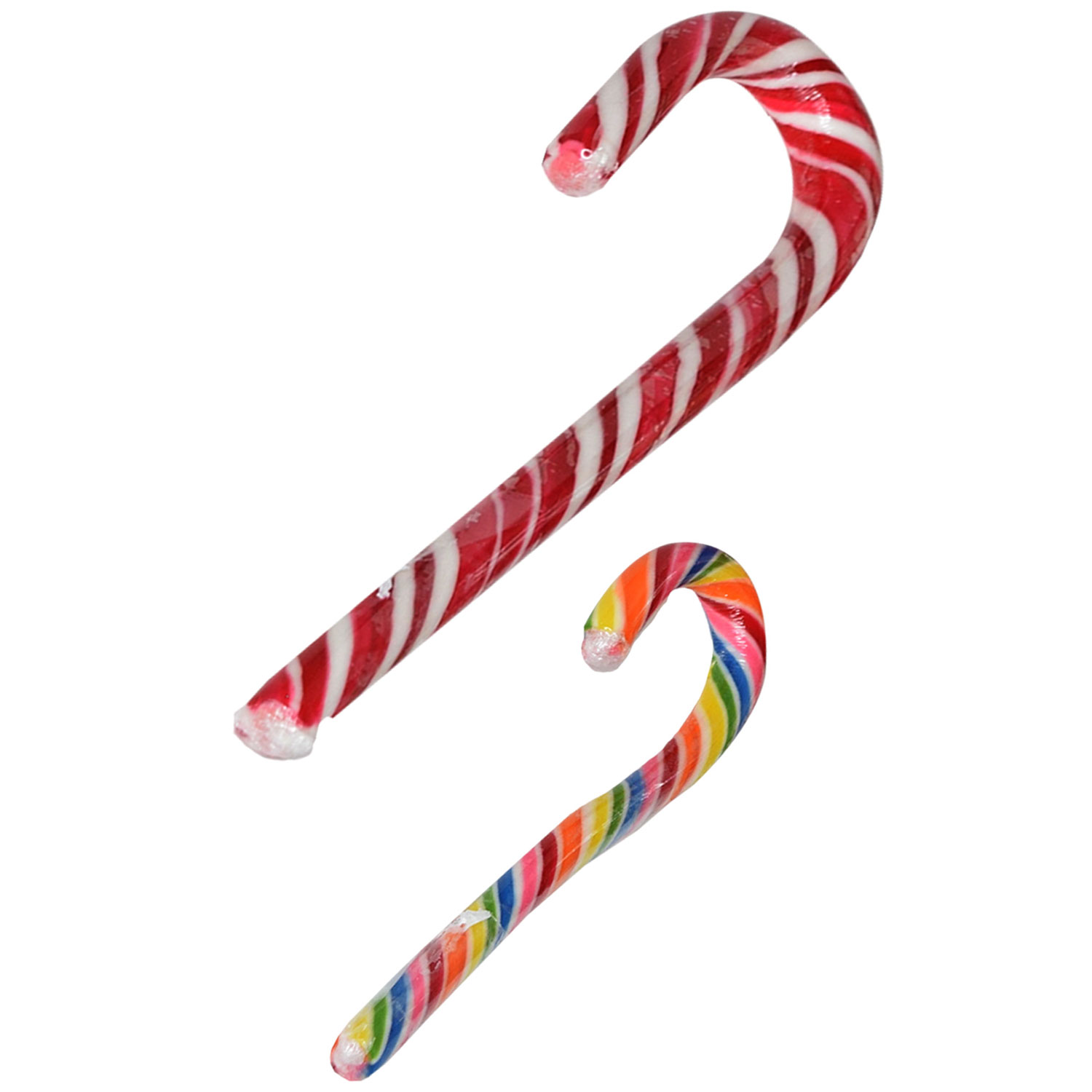 Becky's Candy Cane Zuckerstange 17cm rot-weiß / Regenbogen