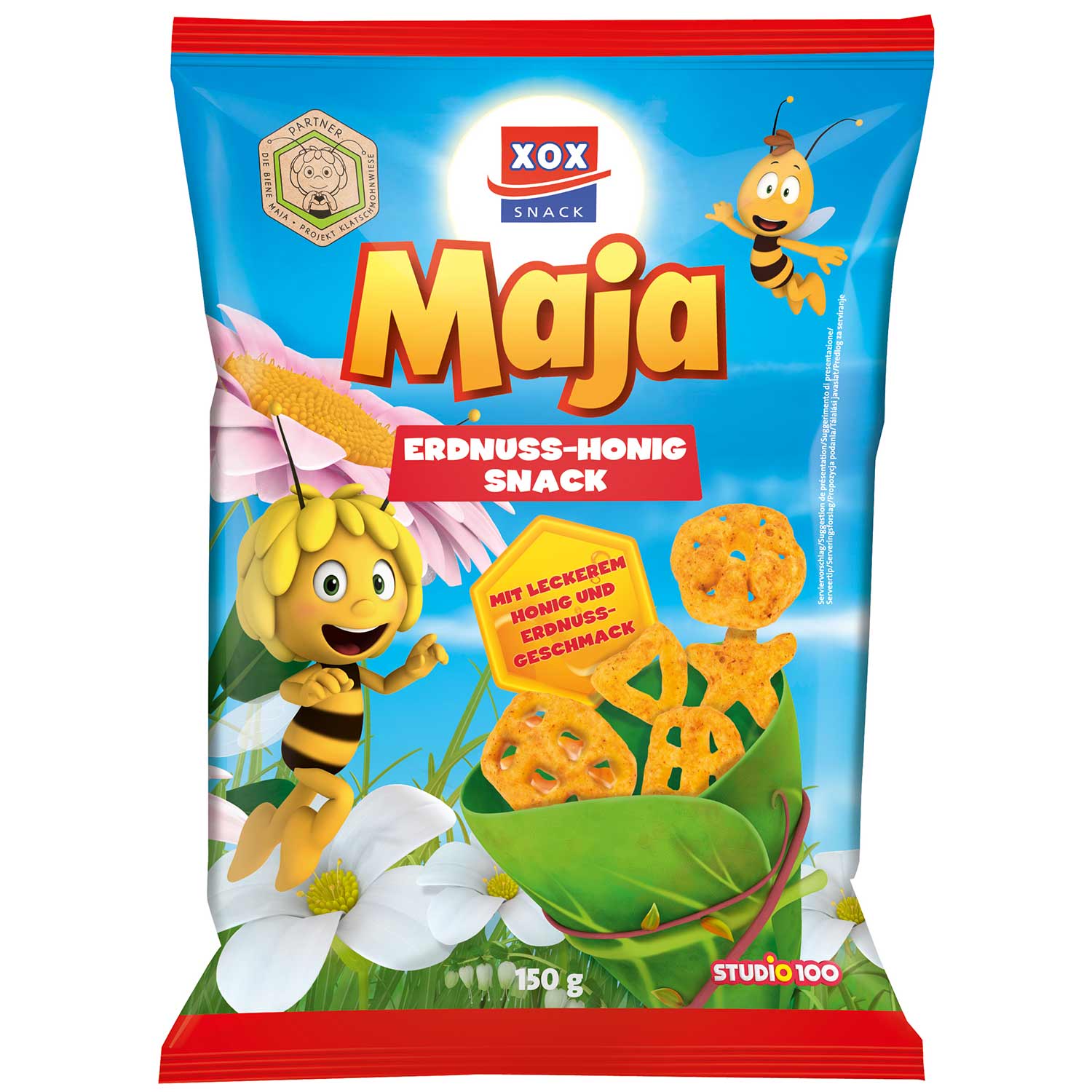 XOX Biene Maja Erdnuss-Honig Snack 150g