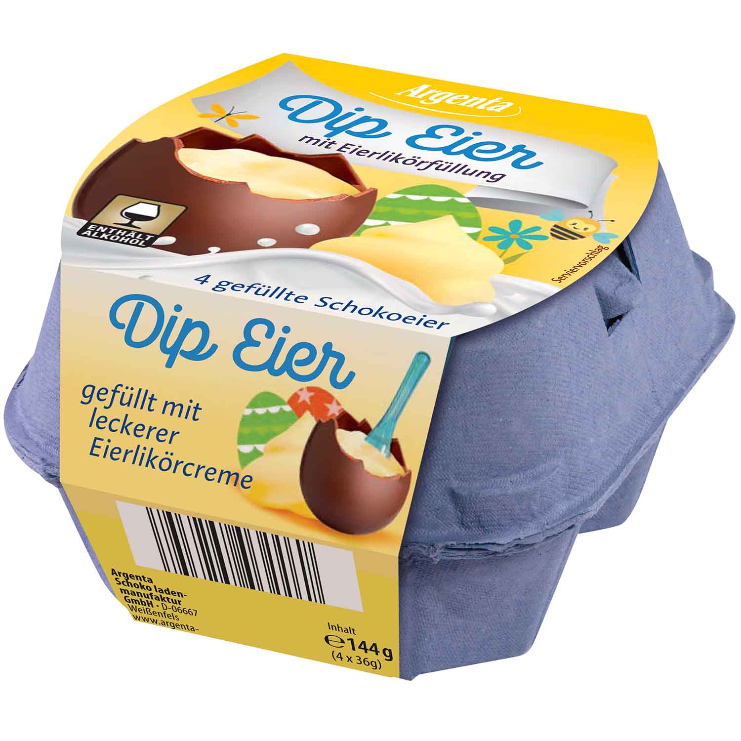 Argenta Dip Eier Eierlikör 4x36g