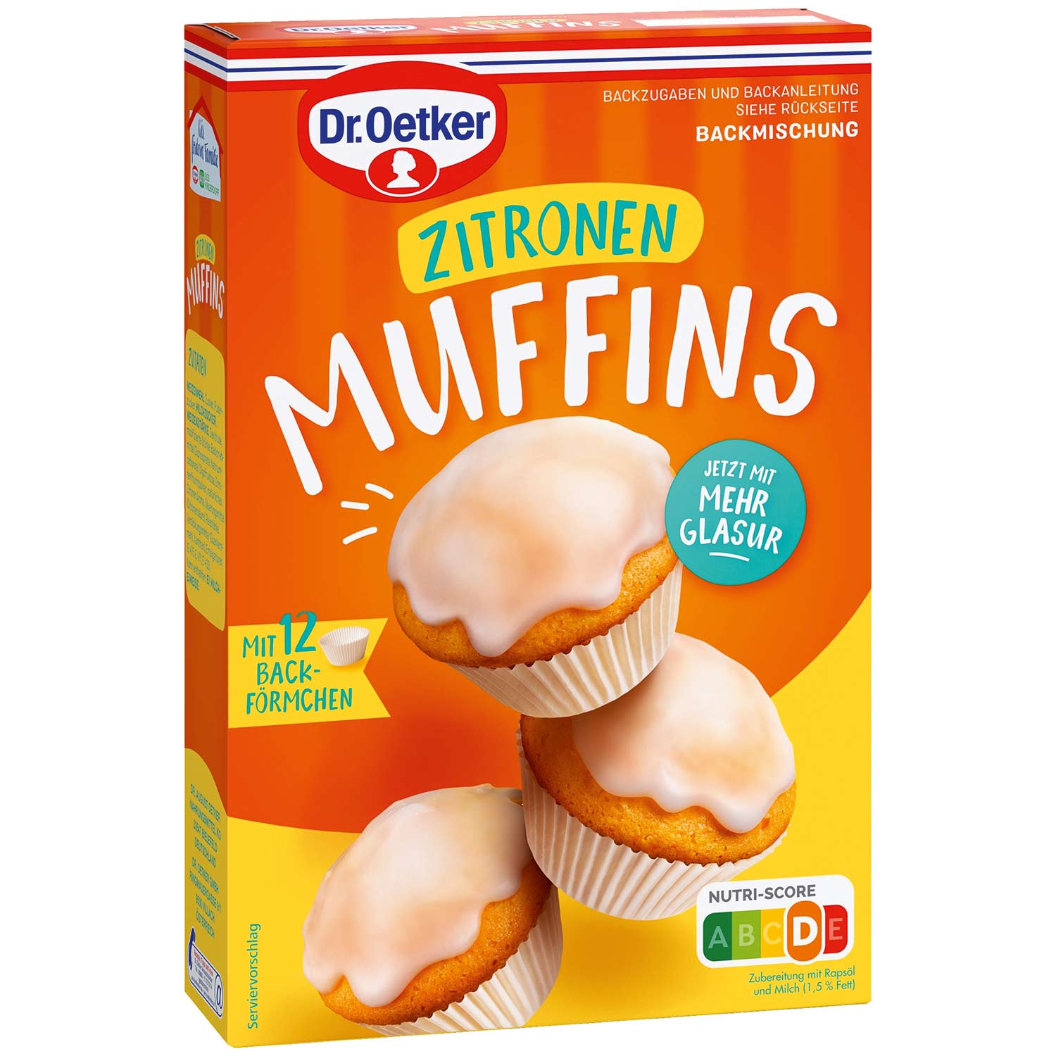 Dr. Oetker Backmischung Muffins Zitrone 455g