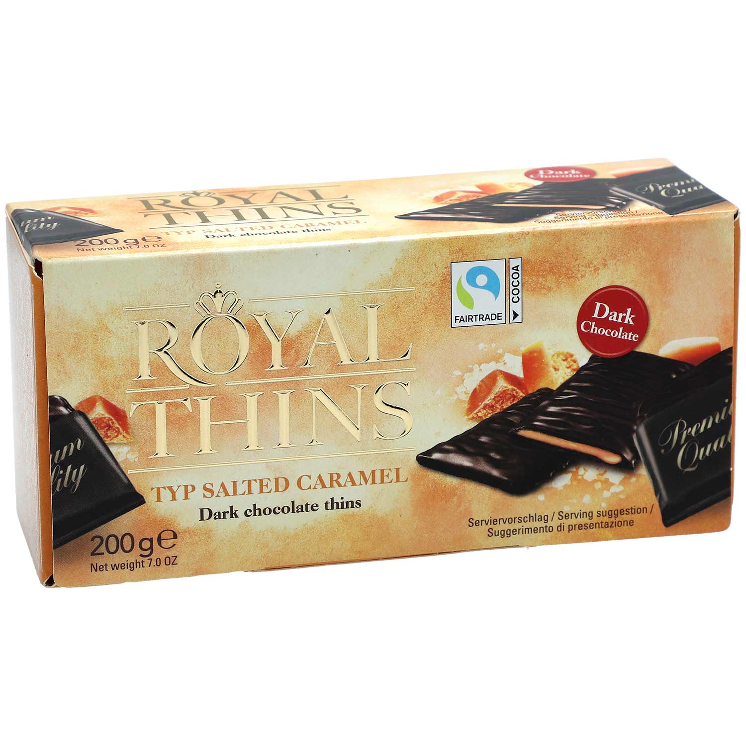 Royal Thins Salted Caramel 200g