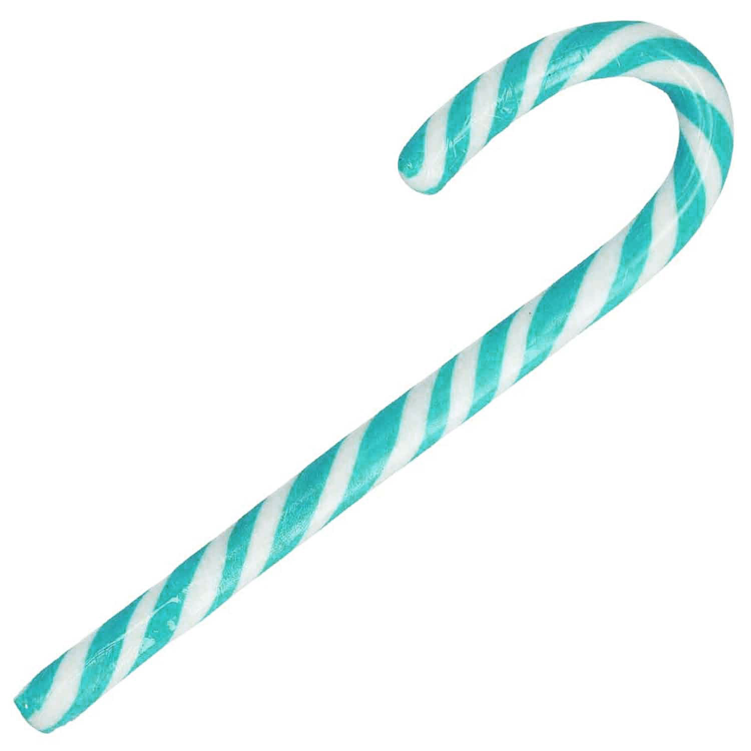 Lolly Master Zuckerstange 16cm weiß-türkis