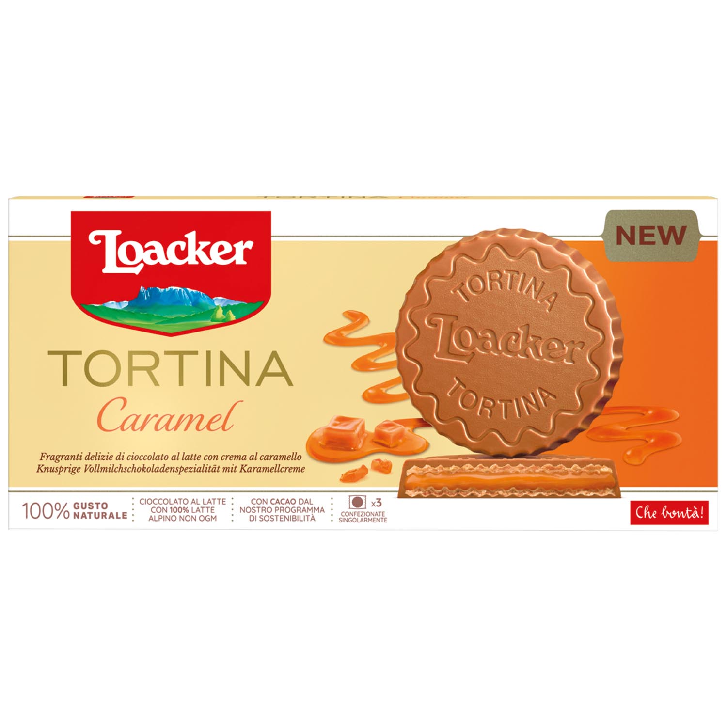 Loacker Tortina Caramel 3x21g