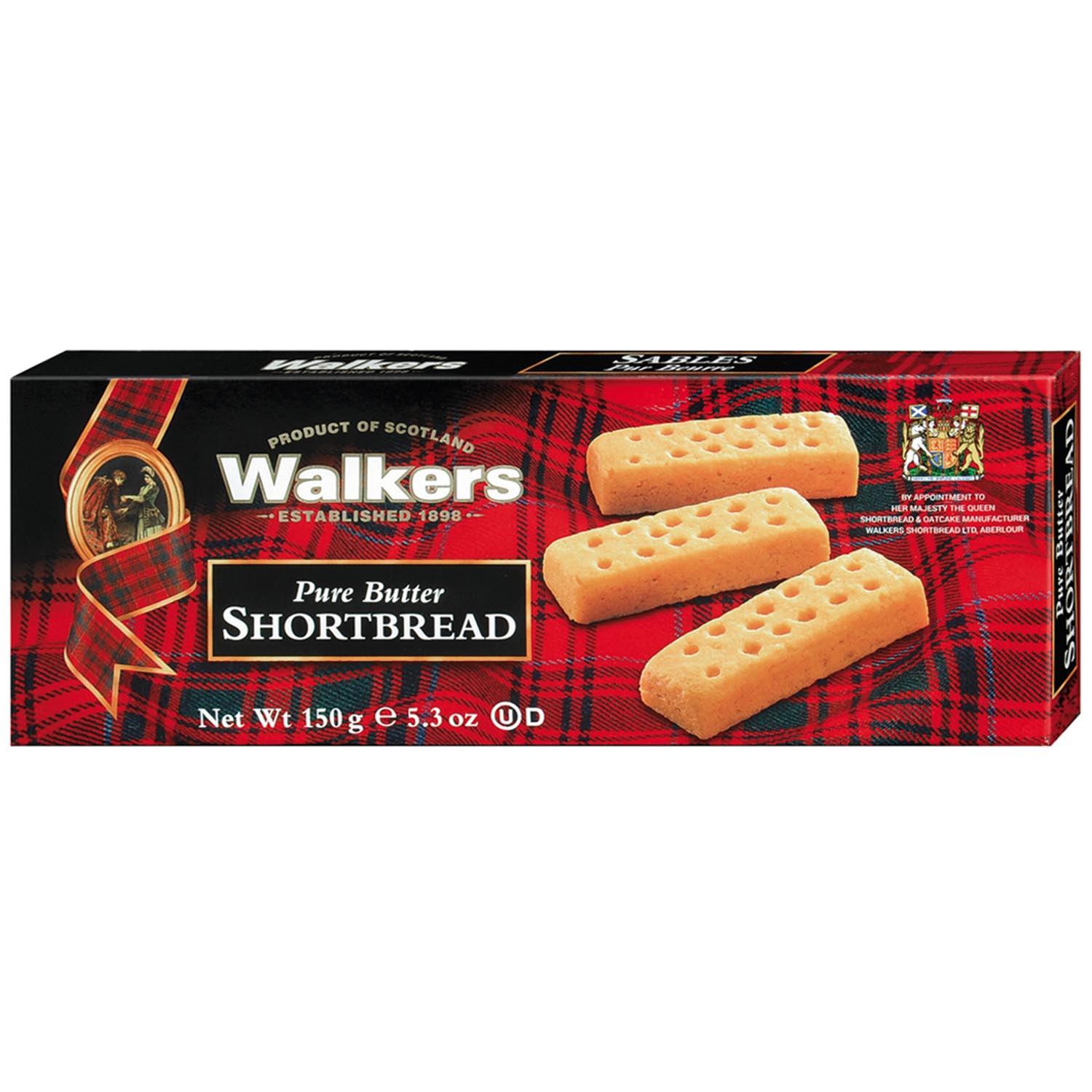 Walkers Pure Butter Shortbread Fingers 150g