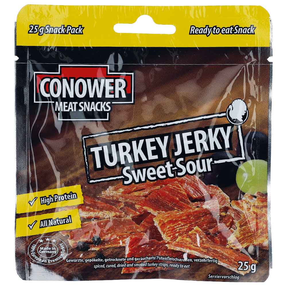 Conower Snacks Turkey Jerky Sweet-Sour 25g