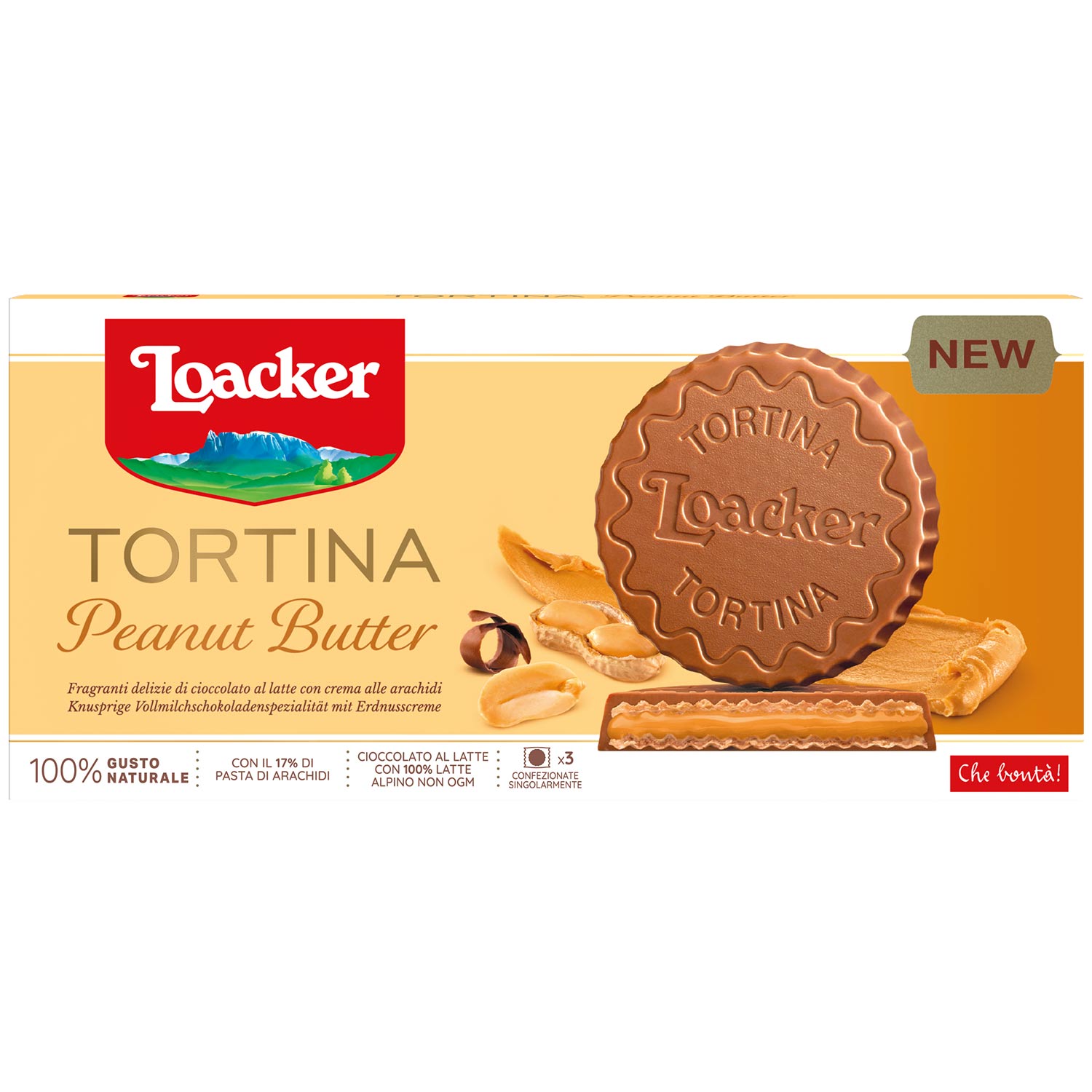 Loacker Tortina Peanut Butter 3x21g