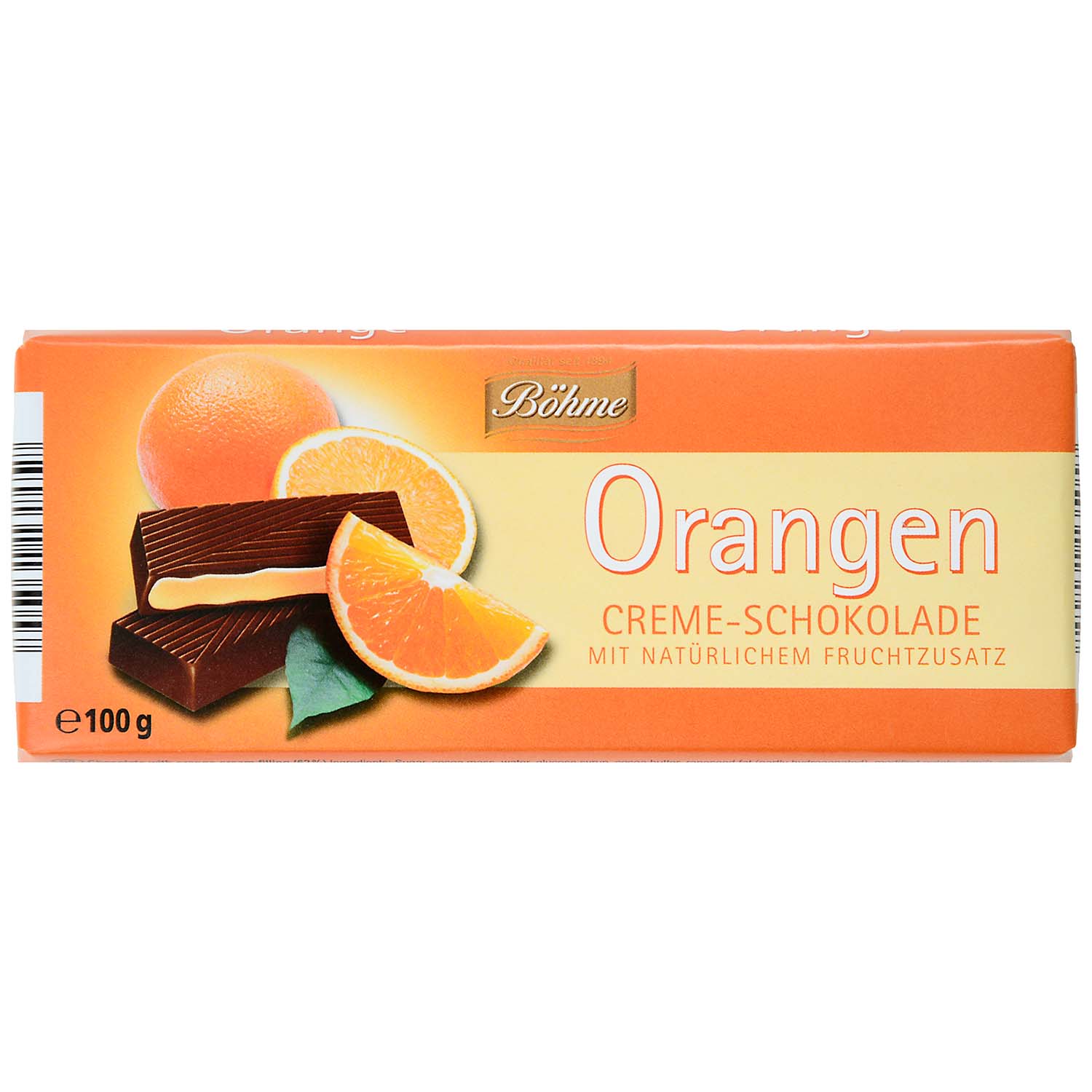 Böhme Orangen Creme-Schokolade 100g