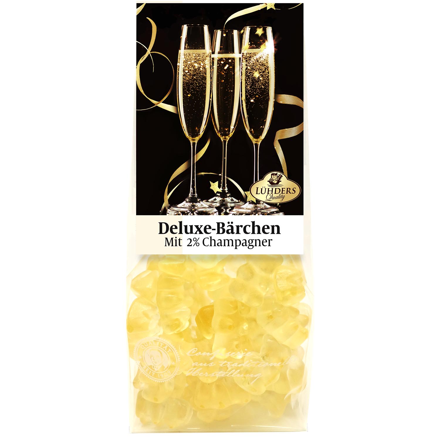 Lühders Deluxe-Bärchen mit 2% Champagner 150g