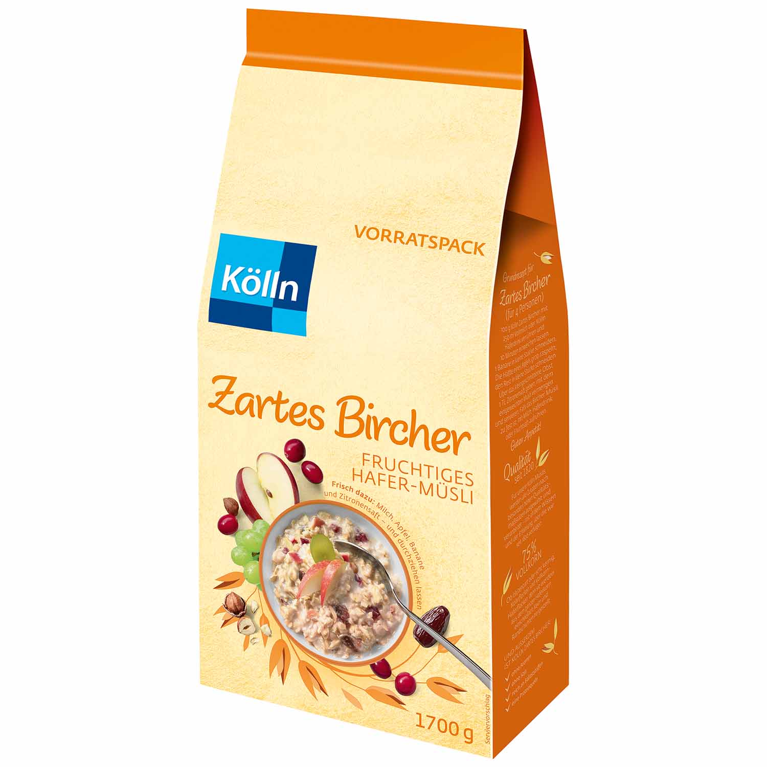 Kölln Zartes Bircher Fruchtiges Hafer-Müsli 1,7kg