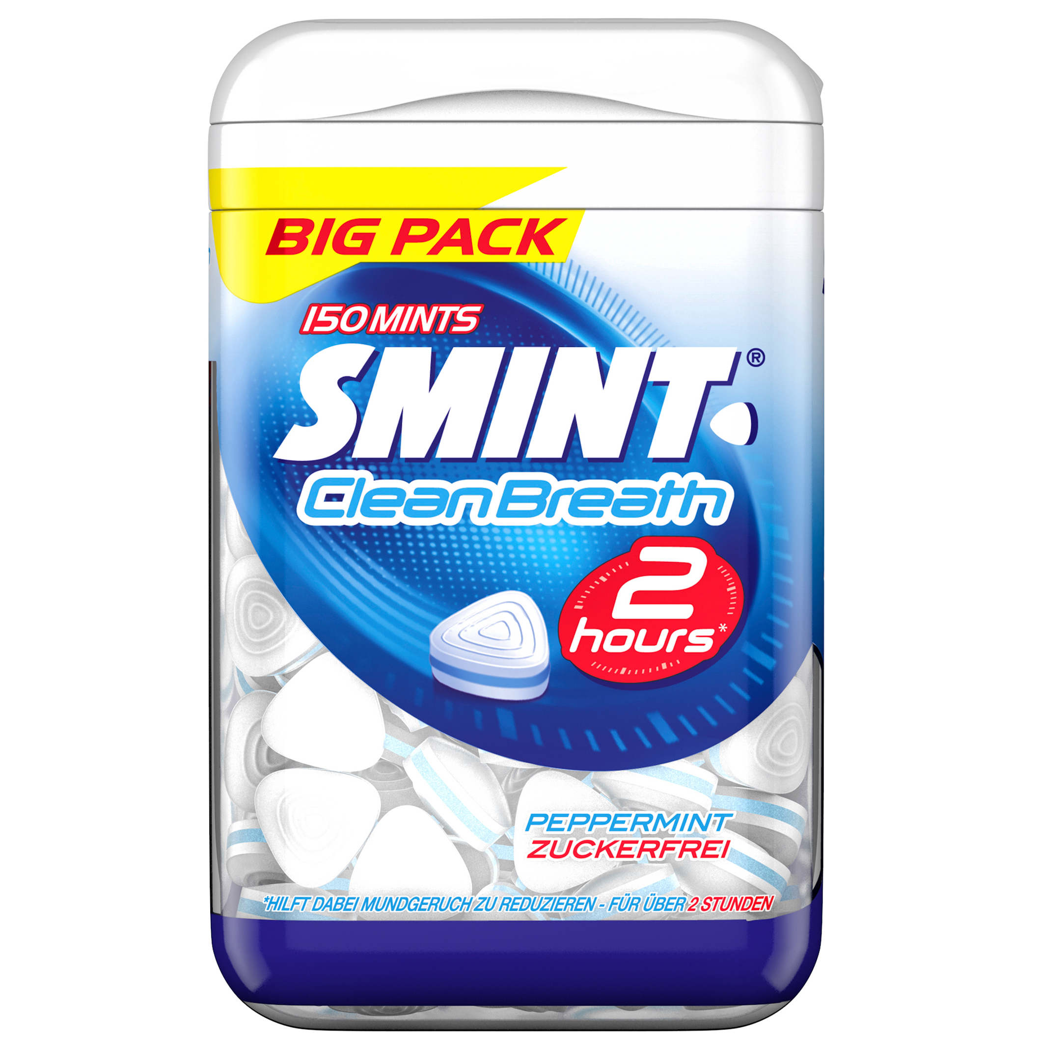 Smint 2 hours Clean Breath Peppermint zuckerfrei 150er