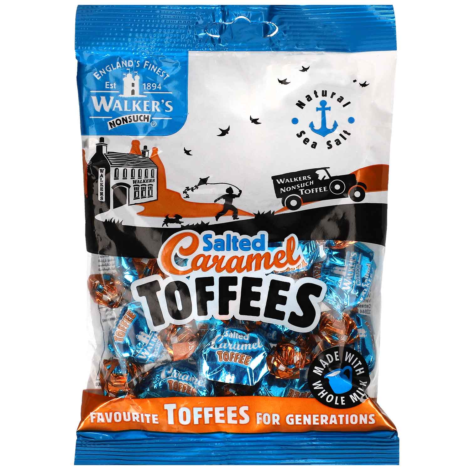 Walker's Nonsuch Salted Caramel Toffees 150g