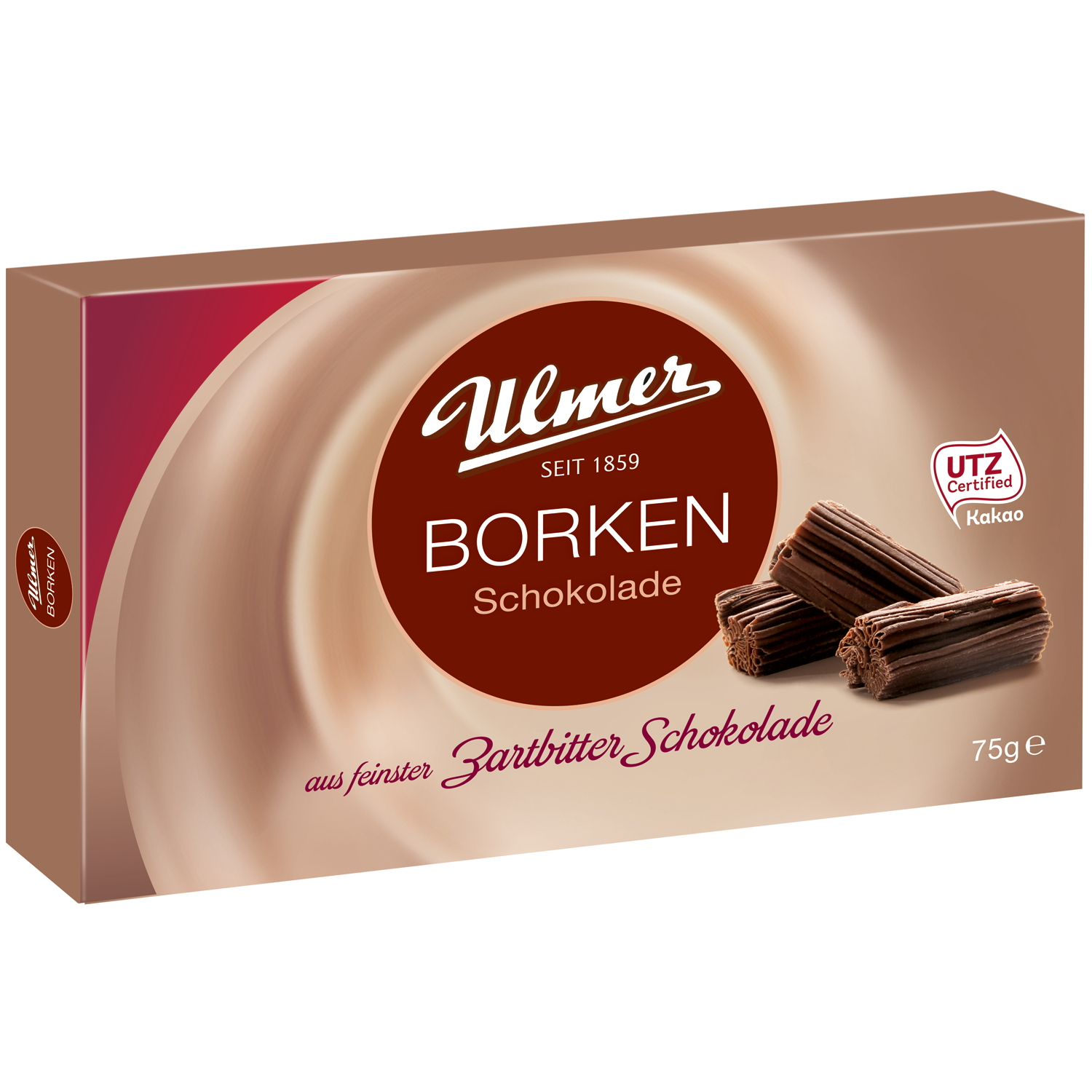Ulmer Borken Schokolade Zartbitter 75g