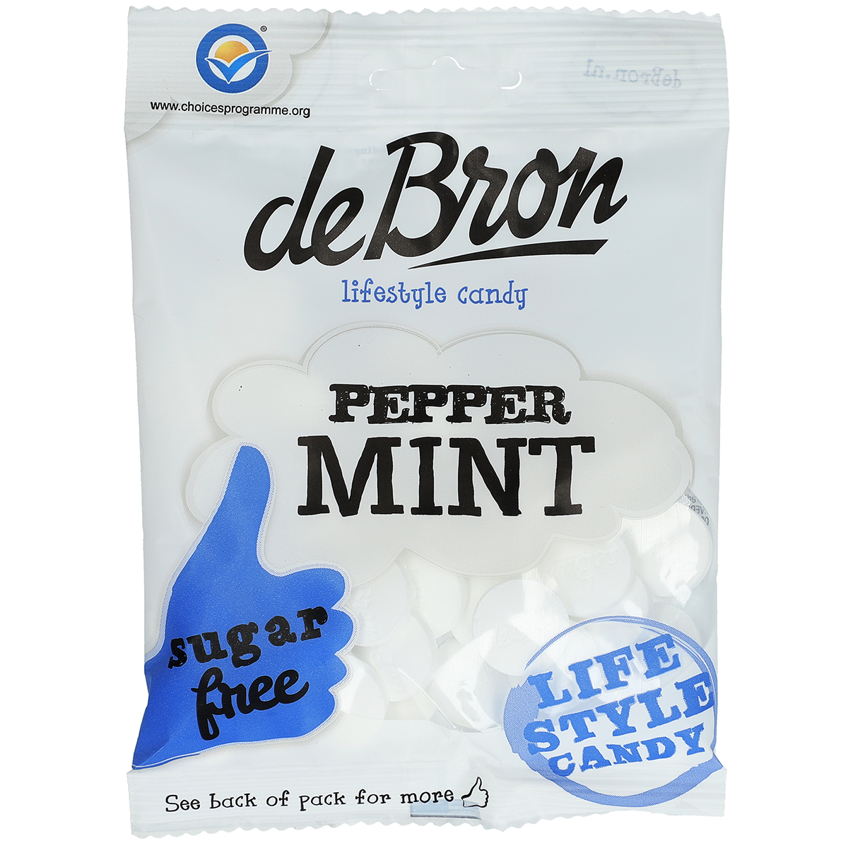de Bron Peppermint sugarfree 80g