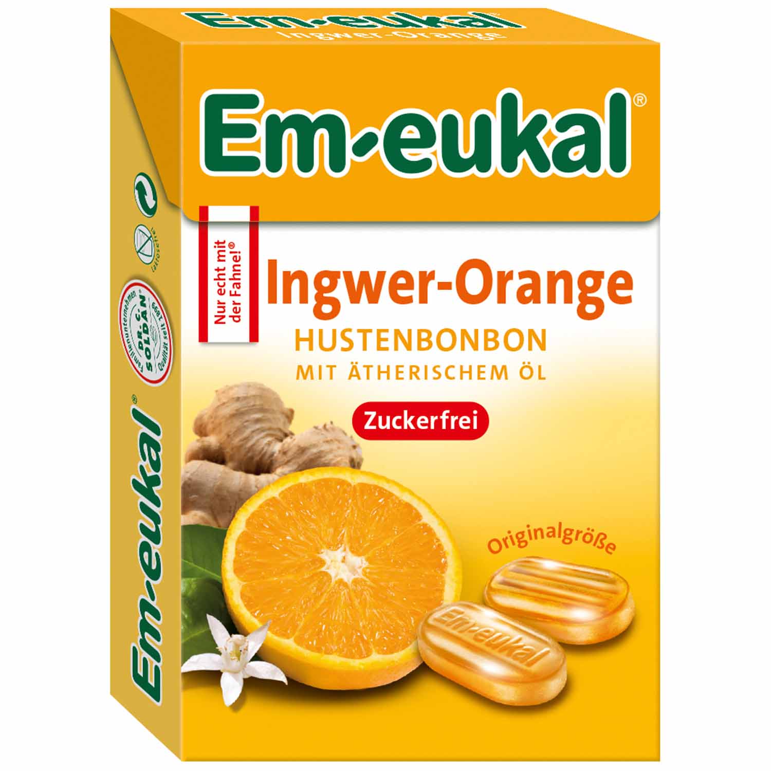 Em-eukal Ingwer-Orange zuckerfrei 50g
