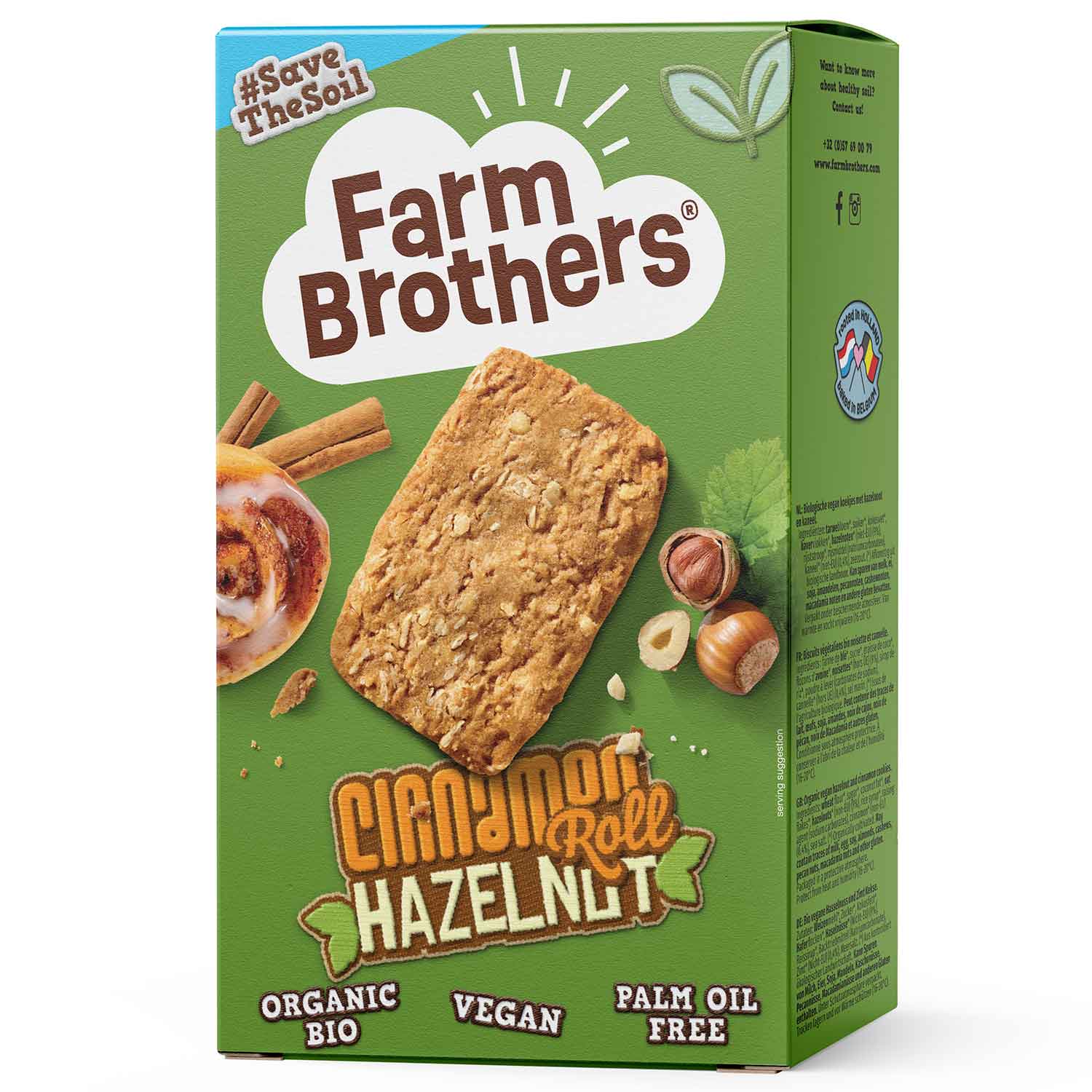 Farm Brothers Cinnamon Roll Hazelnut Bio 135g