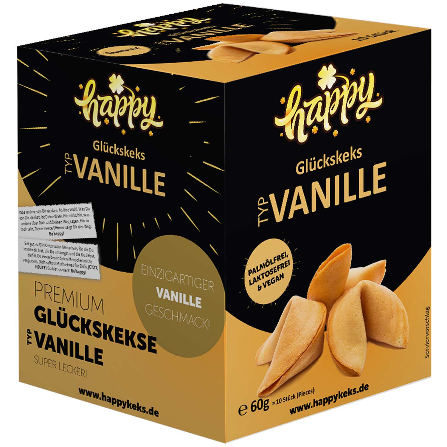Happy Glückskekse Typ Vanille 10er