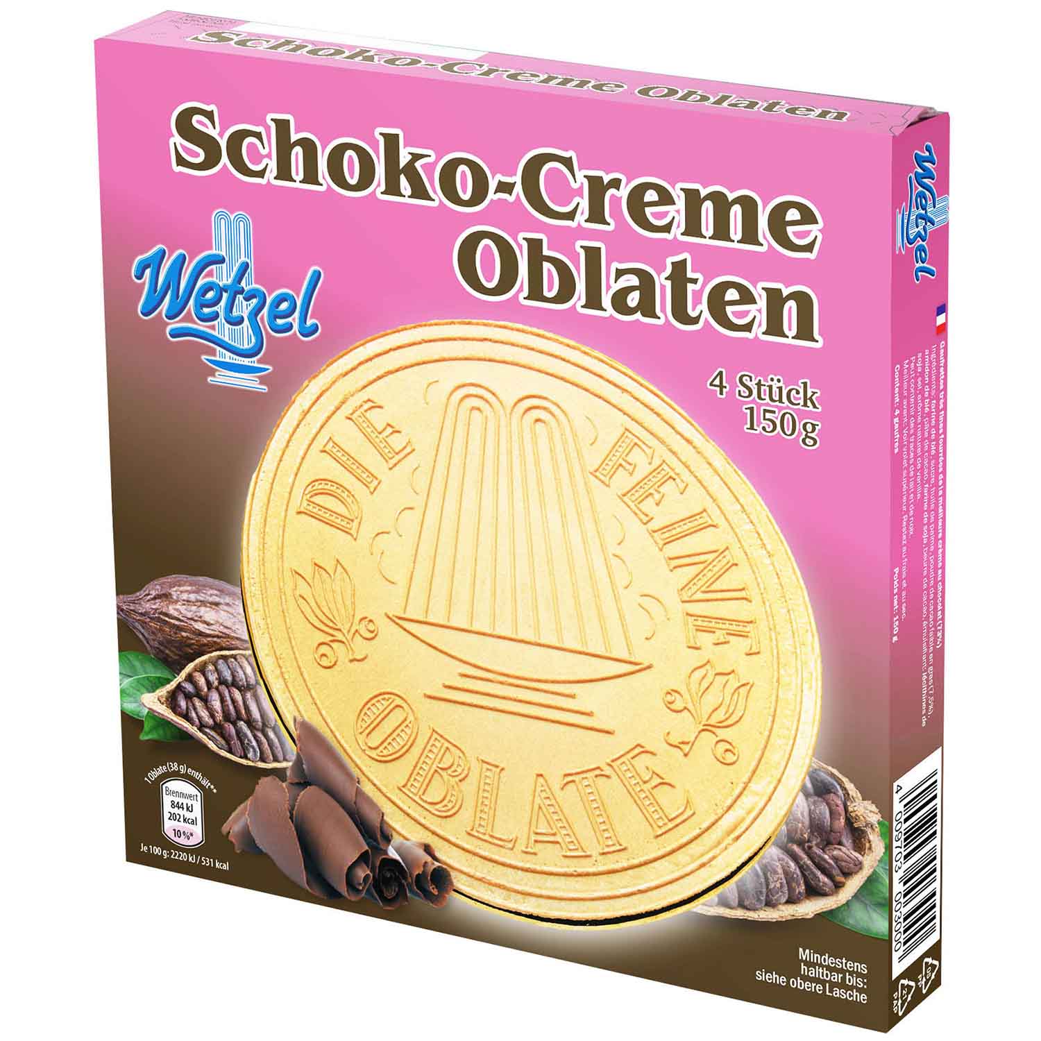 Wetzel Schoko-Creme Oblaten 4er