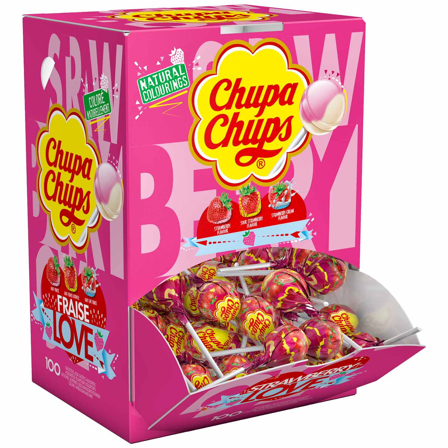 Chupa Chups Strawberry Love 150er