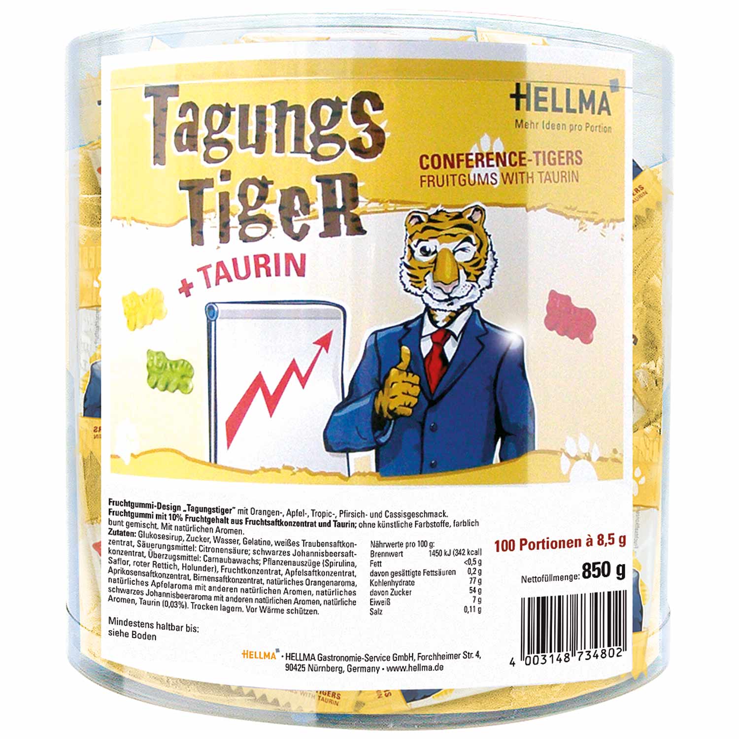 Hellma Tagungstiger 100x8,5g