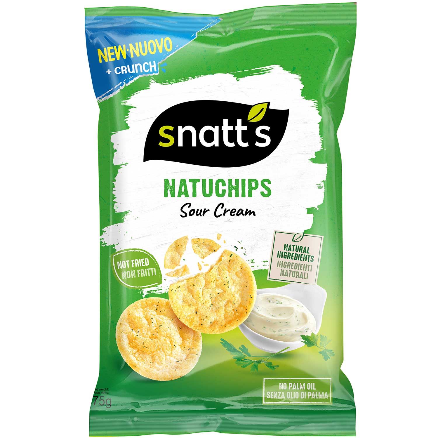 Snatt's Natuchips Sour Cream 75g