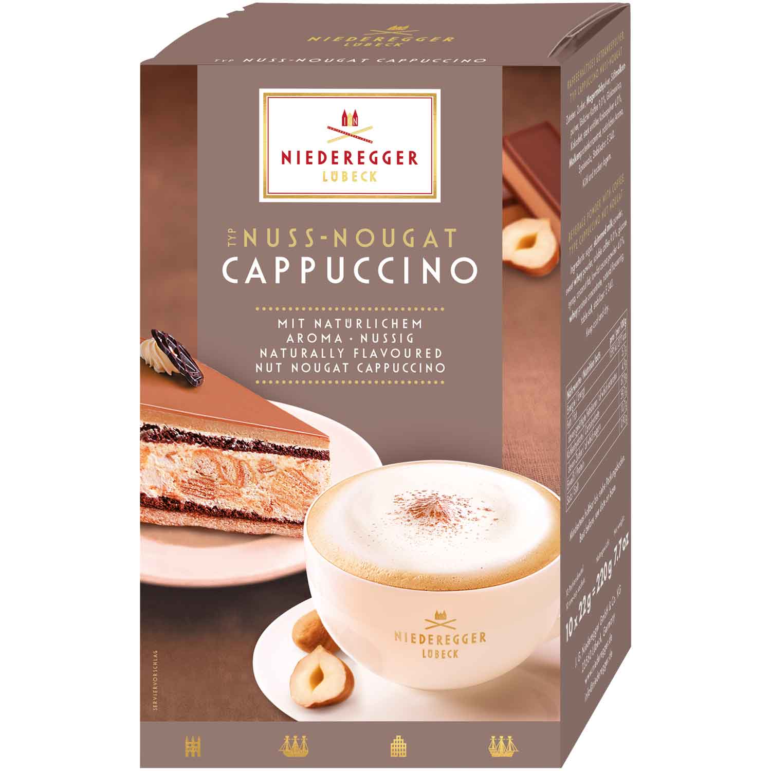 Niederegger Typ Nuss-Nougat Cappuccino 10er